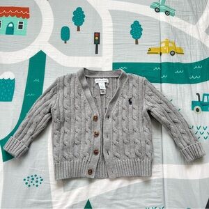 Polo Ralph Lauren cable - knit cardigan in size 18M